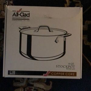 All clad 8qt stock pot with lid